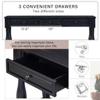 Console Table 63" with Drawers and Shelf