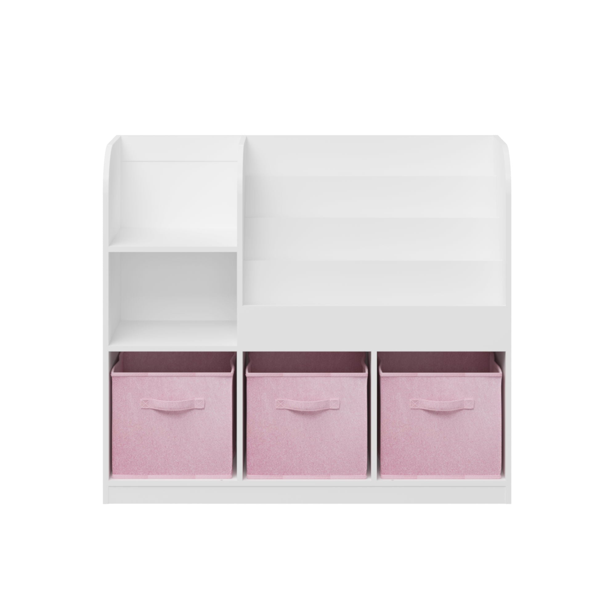 Bookcase And Bookshelf With 3 Cube Drawers