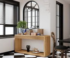 Fluted Console Table with 2-Drawers