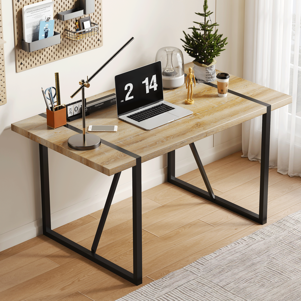Table with Stylish Metal Frame