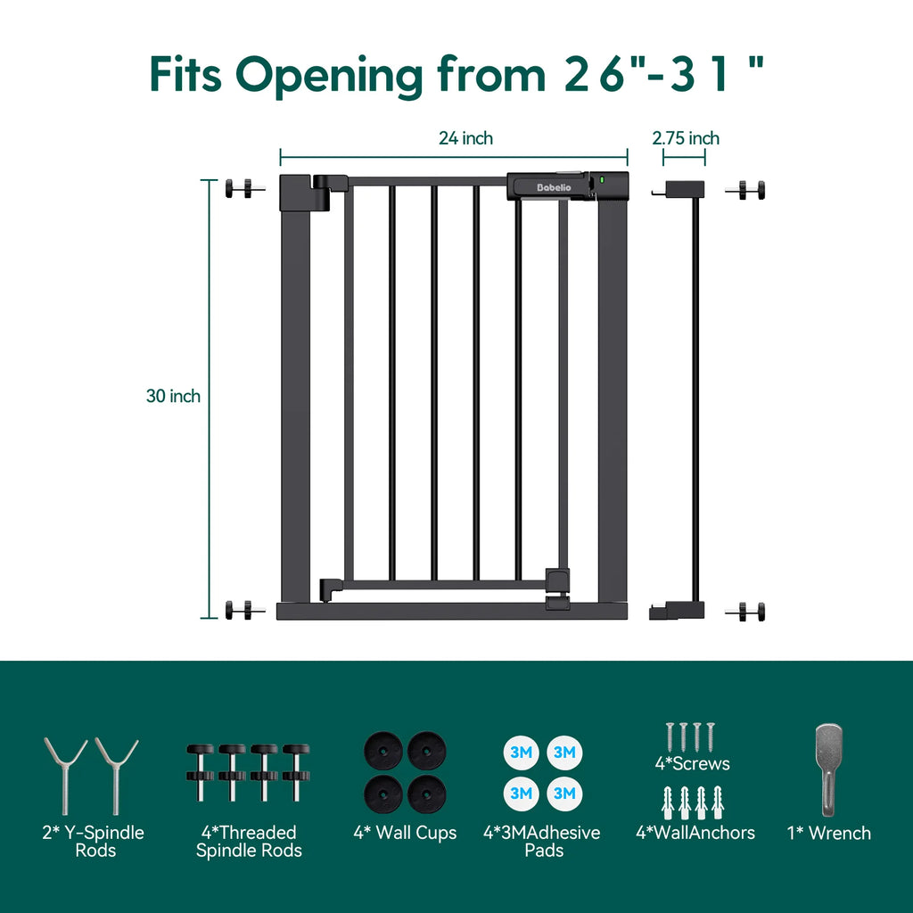 Baby Gate by Babelio - PressGuard Ⅱ | Pressure-Mounted Safety Gate
