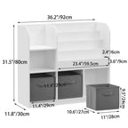 Bookcase And Bookshelf With 3 Cube Drawers