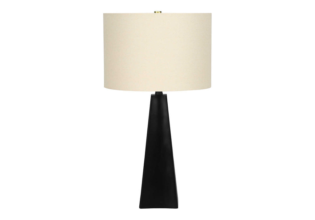 Triangle Table Lamp in Black Resin