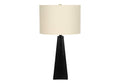 Triangle Table Lamp in Black Resin