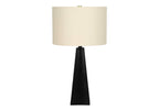 Triangle Table Lamp in Black Resin