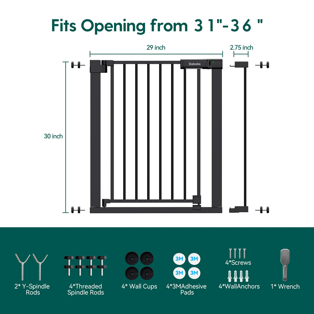 Baby Gate by Babelio - PressGuard Ⅱ | Pressure-Mounted Safety Gate