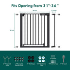 Baby Gate by Babelio - PressGuard Ⅱ | Pressure-Mounted Safety Gate