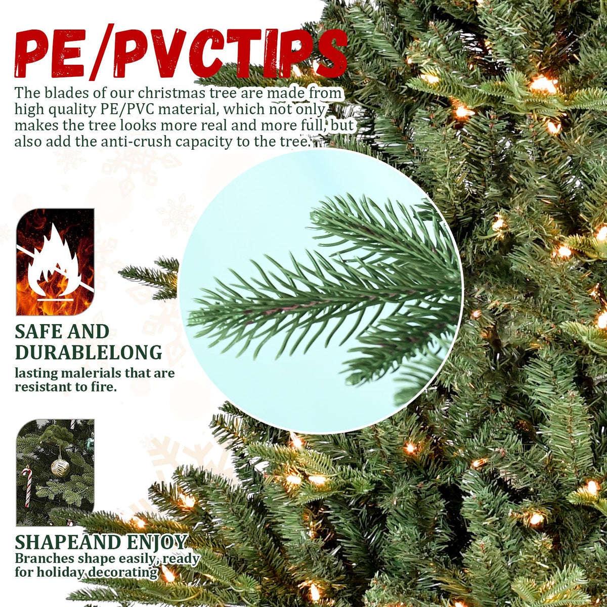 LED Evergreen Christmas Tree - 5 ft tall