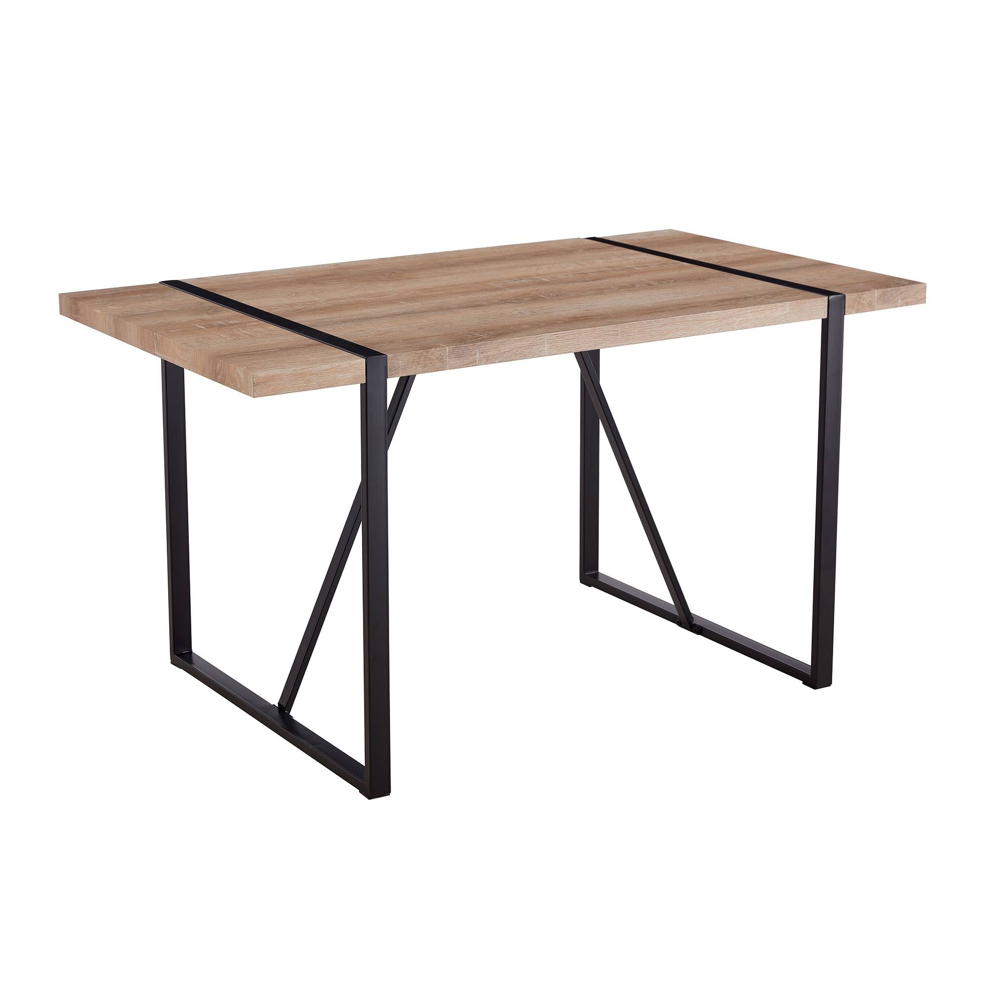 Table with Stylish Metal Frame