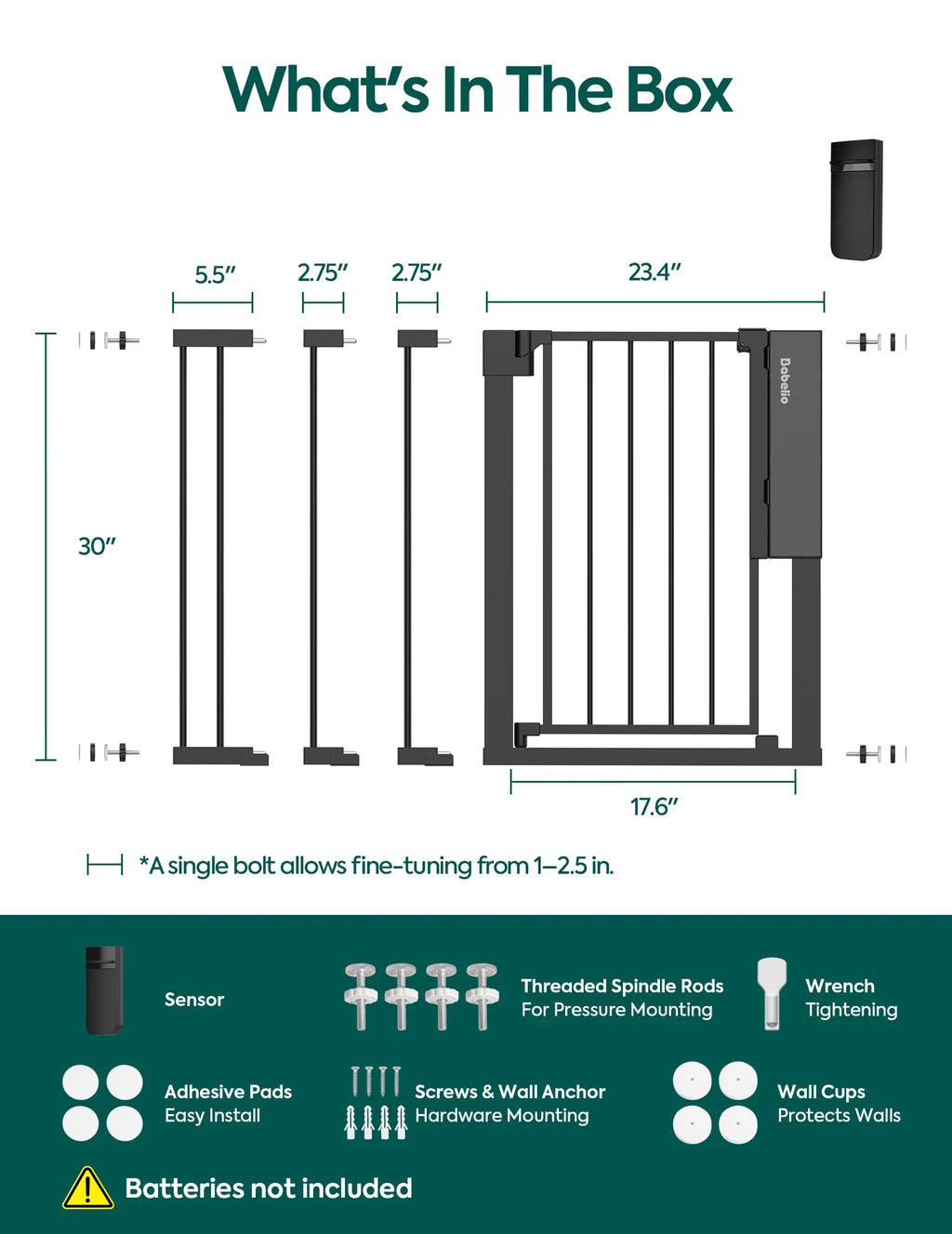 Smart Baby Gate with Infrared Auto-Unlock & Alarm | Sensepass by Babelio