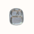 Unicorn Stainless Steel Divided Plate, set of 2