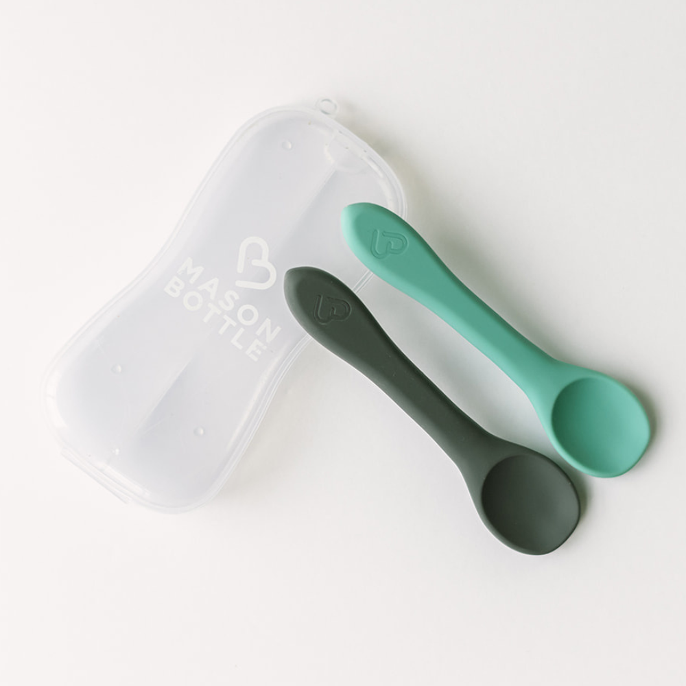 Silicone Spoon Set by Mason Bottle