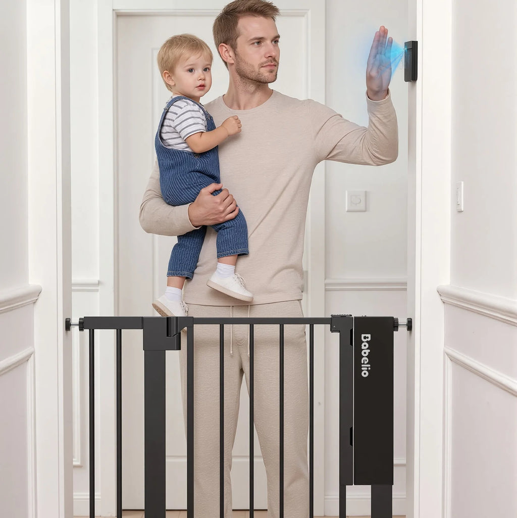 Baby security gate with infrared technology