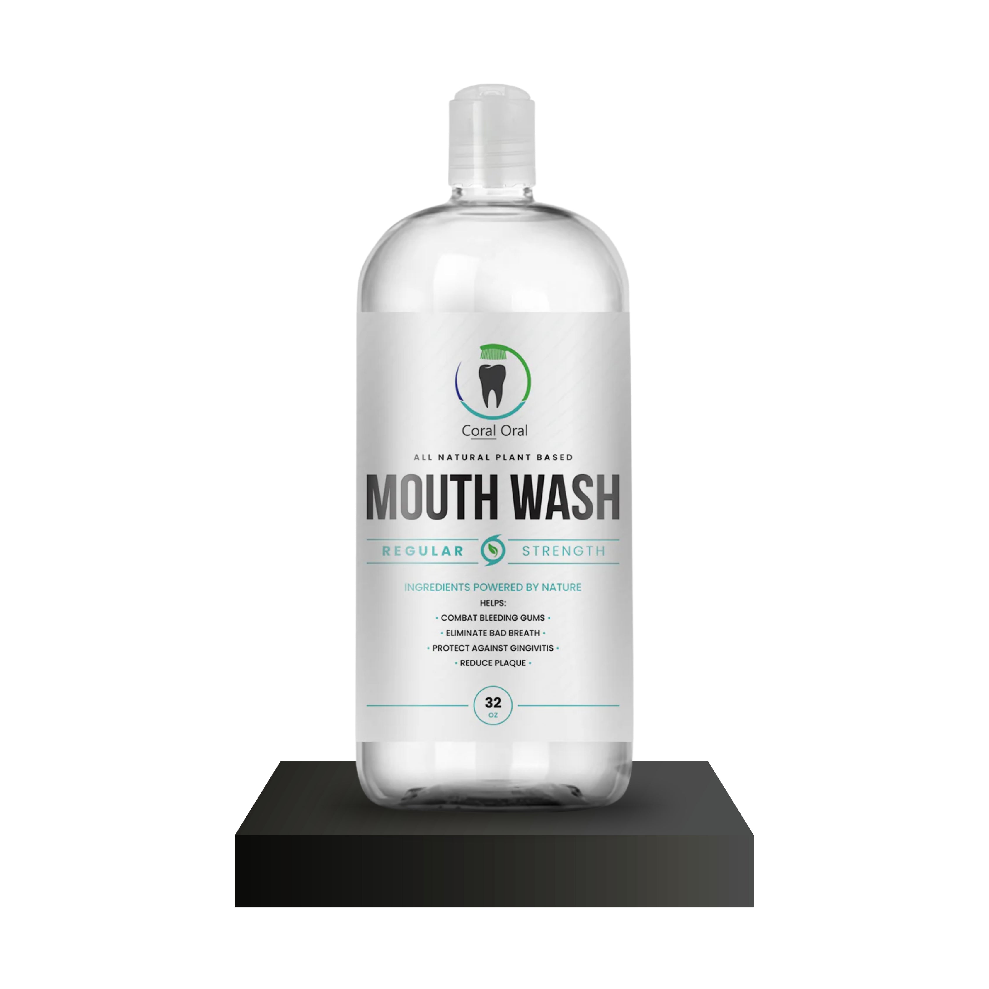 Peppermint Mouth Wash by Coral Oral, 32oz - family size