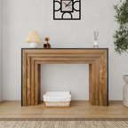Console Table in two-tone Fir Wood