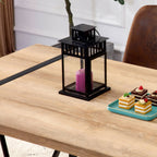 Table with Stylish Metal Frame