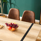 Table with Stylish Metal Frame