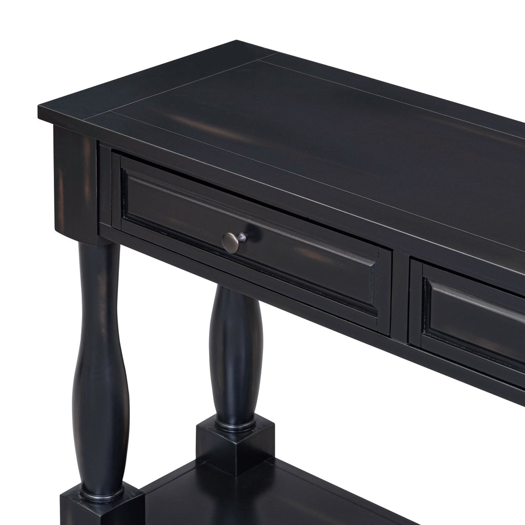 Console Table 63" with Drawers and Shelf