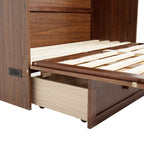 Platform Murphy Bed Cabinet, QUEEN