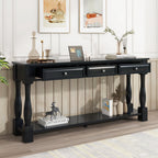 Console Table 63" with Drawers and Shelf