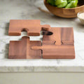 Puzzle Piece Coasters by Kalmar Home, set of 4