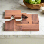 Puzzle Piece Coasters by Kalmar Home, set of 4