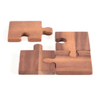 Puzzle Piece Coasters by Kalmar Home, set of 4