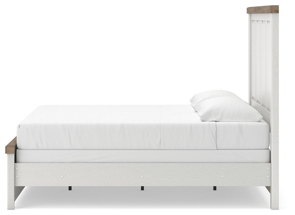 Savonport Farmhouse Panel Bed, Linen