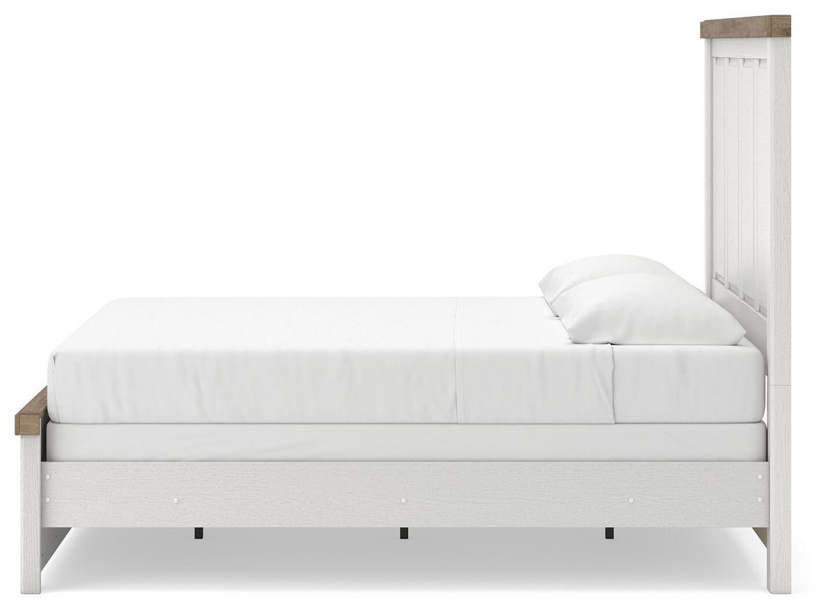 Savonport Farmhouse Panel Bed, Linen