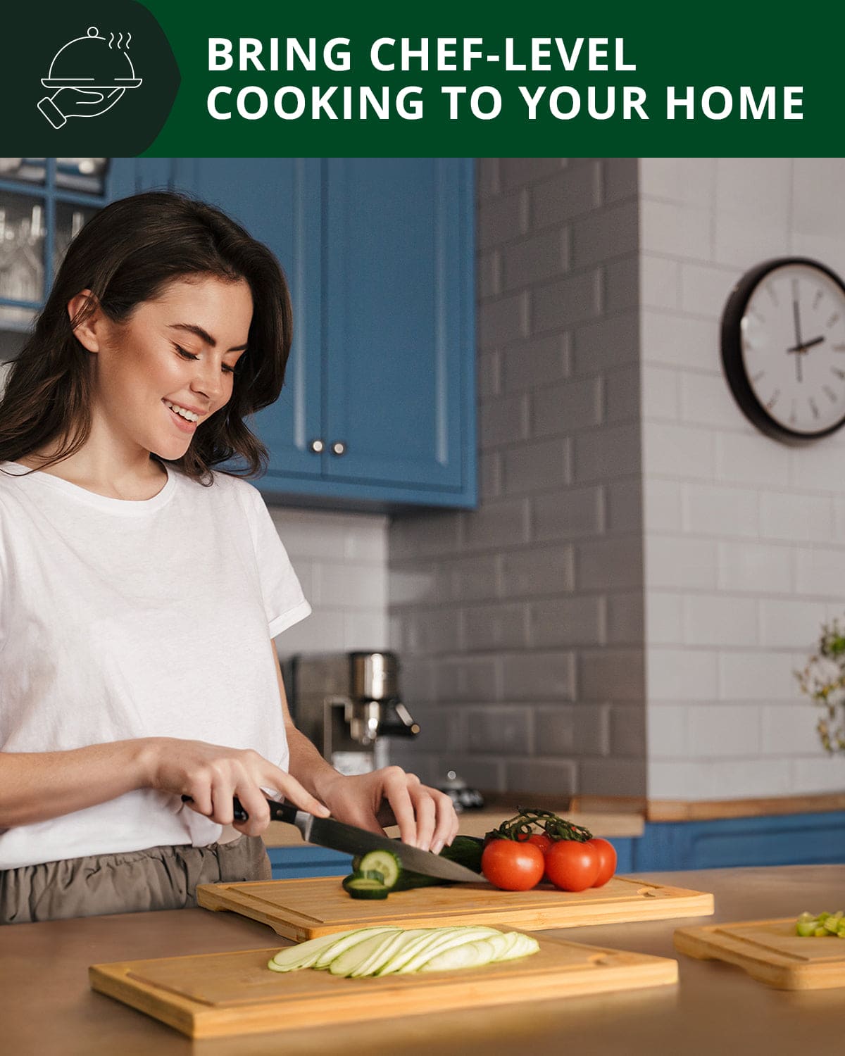 Bamboo Cutting Board, set of 3