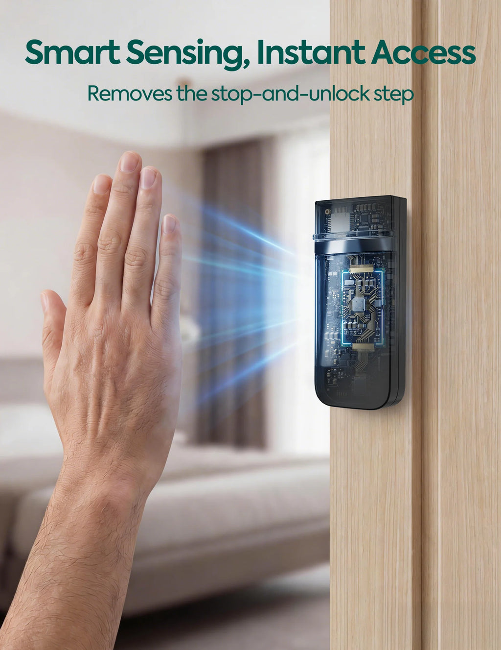 Smart Baby Gate with Infrared Auto-Unlock & Alarm | Sensepass by Babelio
