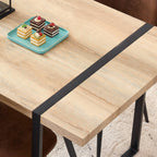 Table with Stylish Metal Frame