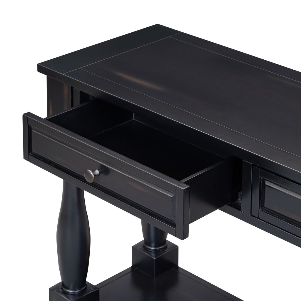 Console Table 63" with Drawers and Shelf