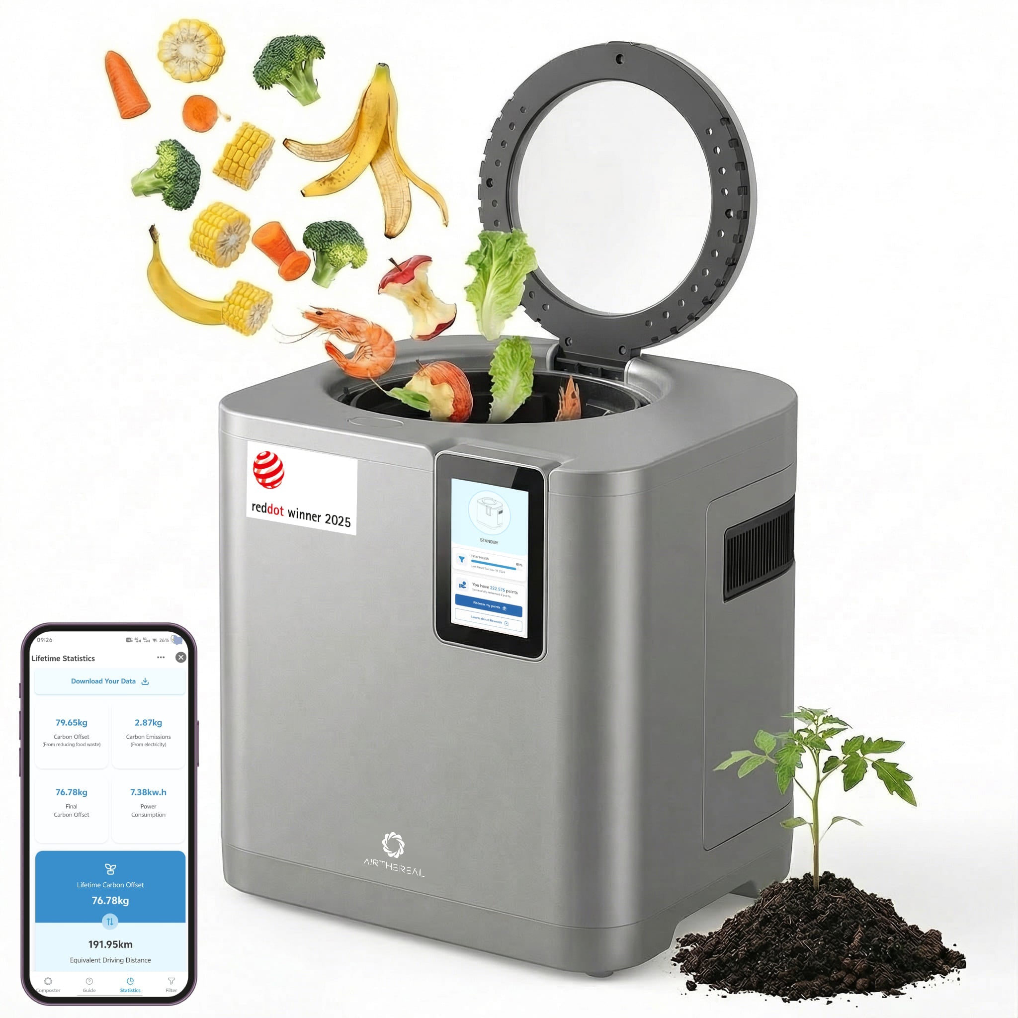 Revive R800 5L Kitchen Composter by Airthereal