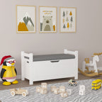 Childs Toy Box or Blanket Chest with Cushion Seat Bench