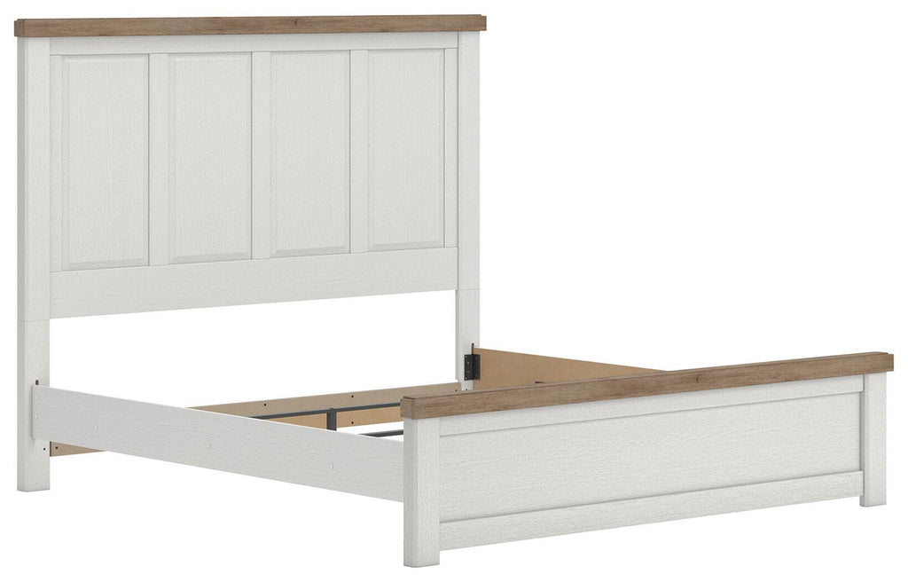 Savonport Farmhouse Panel Bed, Linen