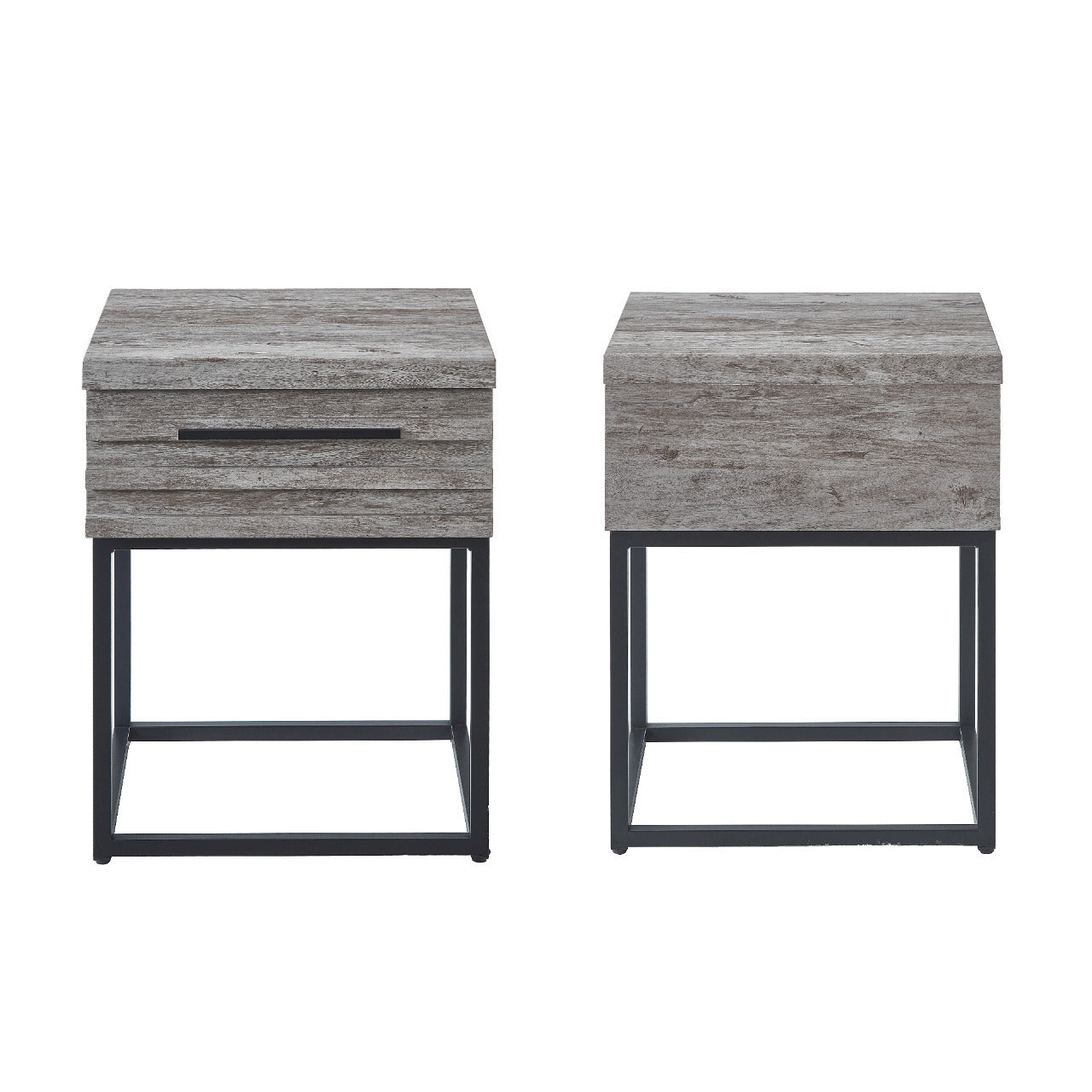 Astral 3-Piece Tufted Wingback Upholstered Bedroom Set with two Nightstands