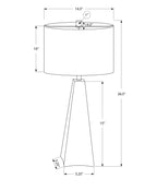 Triangle Table Lamp in Black Resin