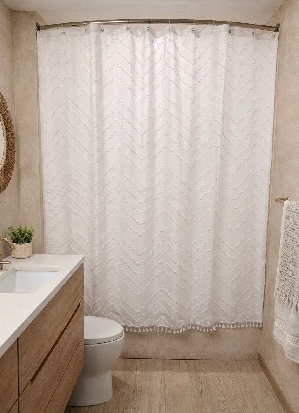 Capri Chevron Shower Curtain
