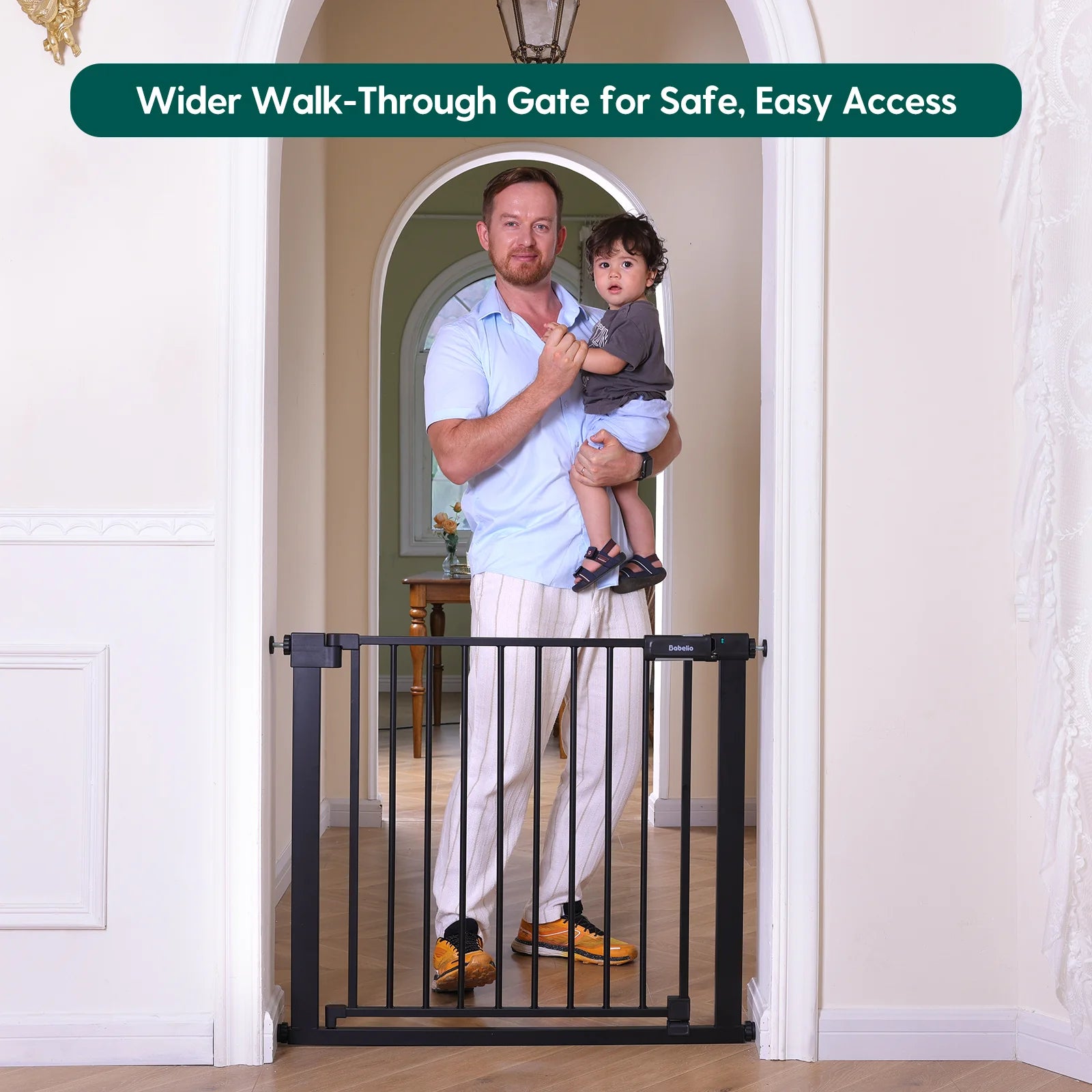 Baby Gate by Babelio - PressGuard Ⅱ | Pressure-Mounted Safety Gate