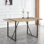 Table with Stylish Metal Frame