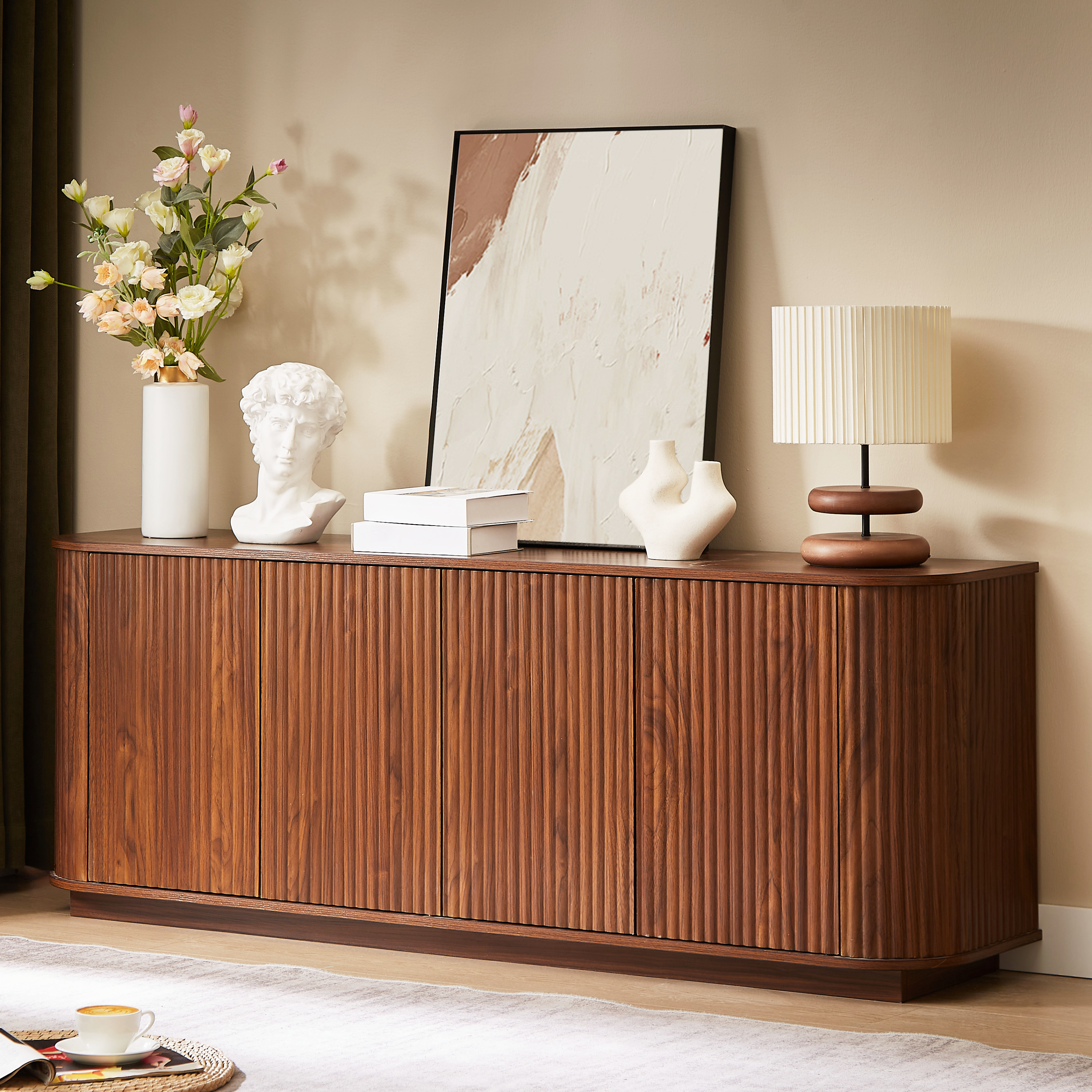 Wave Sideboard Storage Cabinet TV Stand
