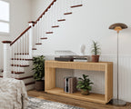 Fluted Console Table with 2-Drawers