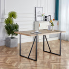 Table with Stylish Metal Frame