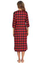 Pajama Dress with Round Neck