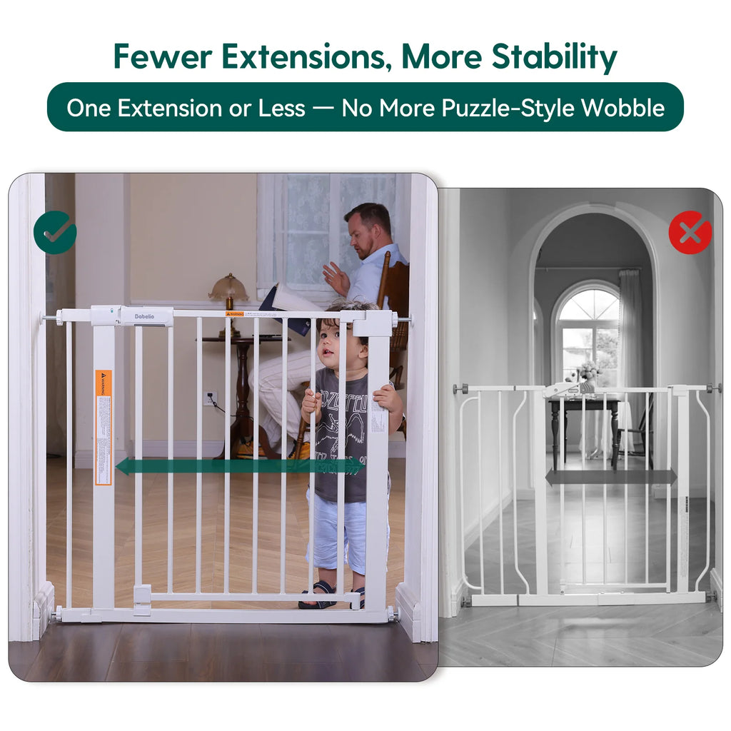 Baby Gate by Babelio - PressGuard Ⅱ | Pressure-Mounted Safety Gate