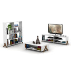 Kipp Bookcase with Open Back and Shelving