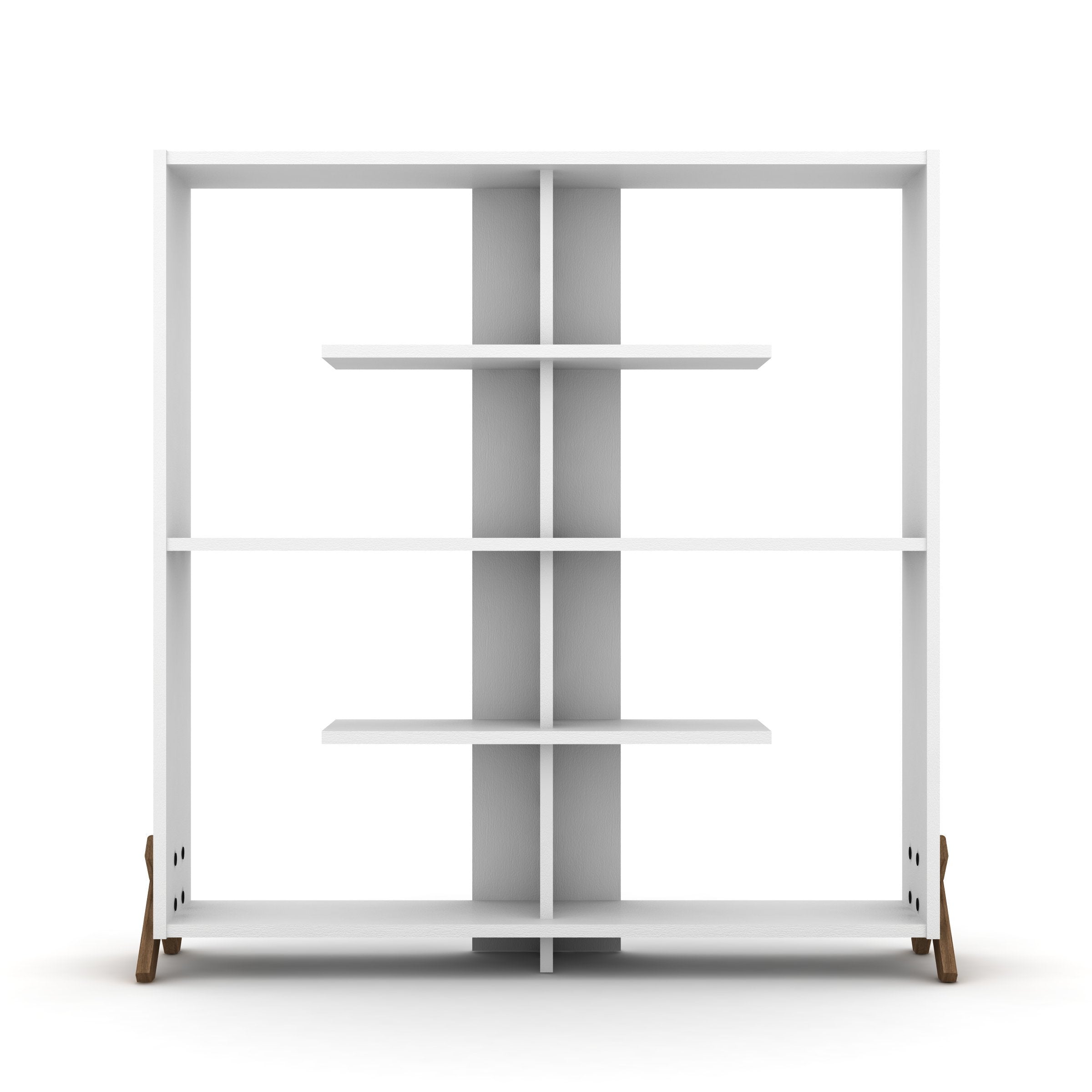 Kipp Bookcase with Open Back and Shelving