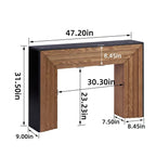 Console Table in two-tone Fir Wood