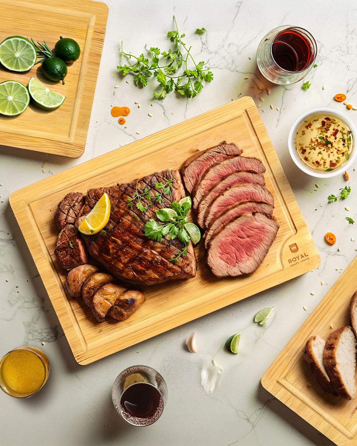 Bamboo Cutting Board, set of 3